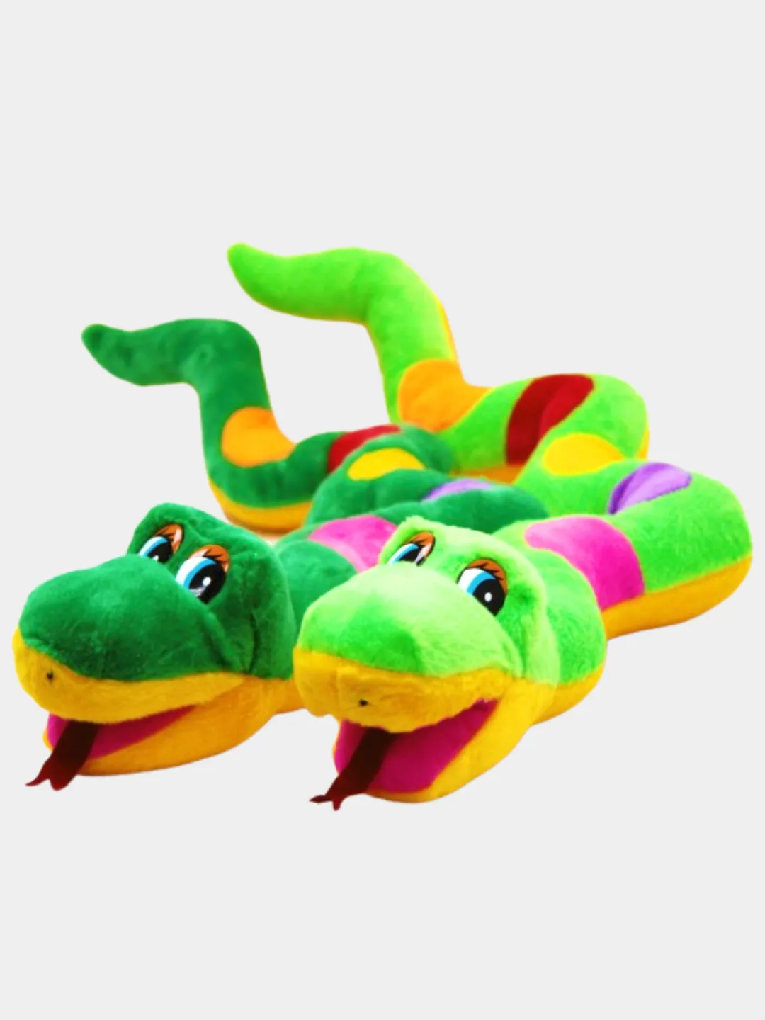Мягкая игрушка Змея (зеленый, голубой)