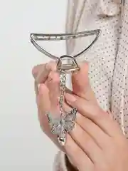 Серебряный краб для волос