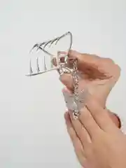 Серебряный краб для волос
