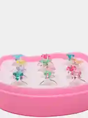 Коралловый меланж колечки для девочек, 12 штук