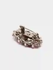 Фуксия мини брошь с кристаллом Сваровски, 2,3*1,4 см