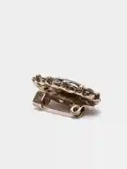 Черный мини брошь с кристаллом Сваровски, 2,3*1,4 см