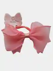 Кораллово-розовый резинка-бант для волос