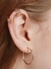 Золотой каффы ажурные, набор из двух штук