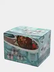 Набор кастрюль Катунь Лира КТ-CP-003, 6пр,  (3,2л+4,2л+5,2л)