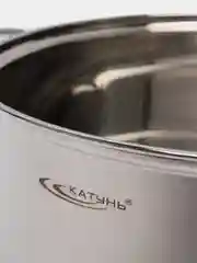 Набор кастрюль Катунь Лира КТ-CP-003, 6пр,  (3,2л+4,2л+5,2л)
