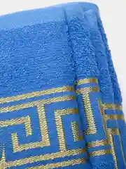Синий полотенце махровое, 4 штуки