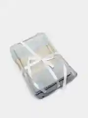 Серый полотенце махровое, 4 штуки