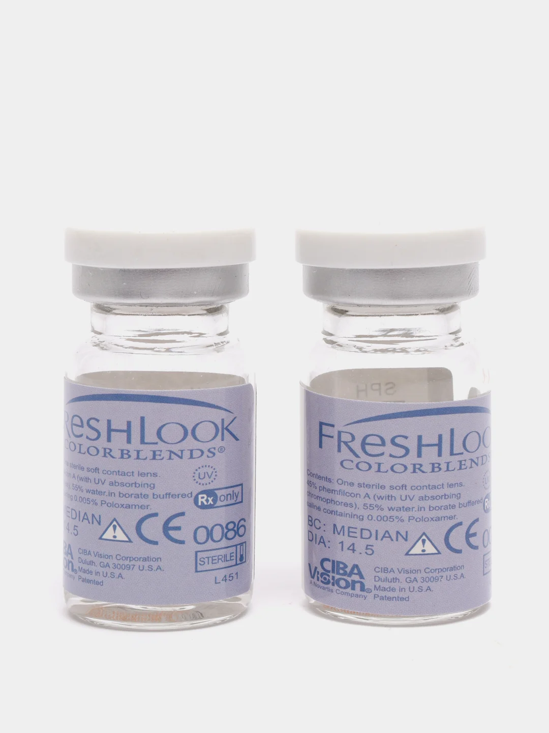 Серый цветные контактные линзы "FreshLook ColorBlends" (1 уп.=2 шт.) 01
