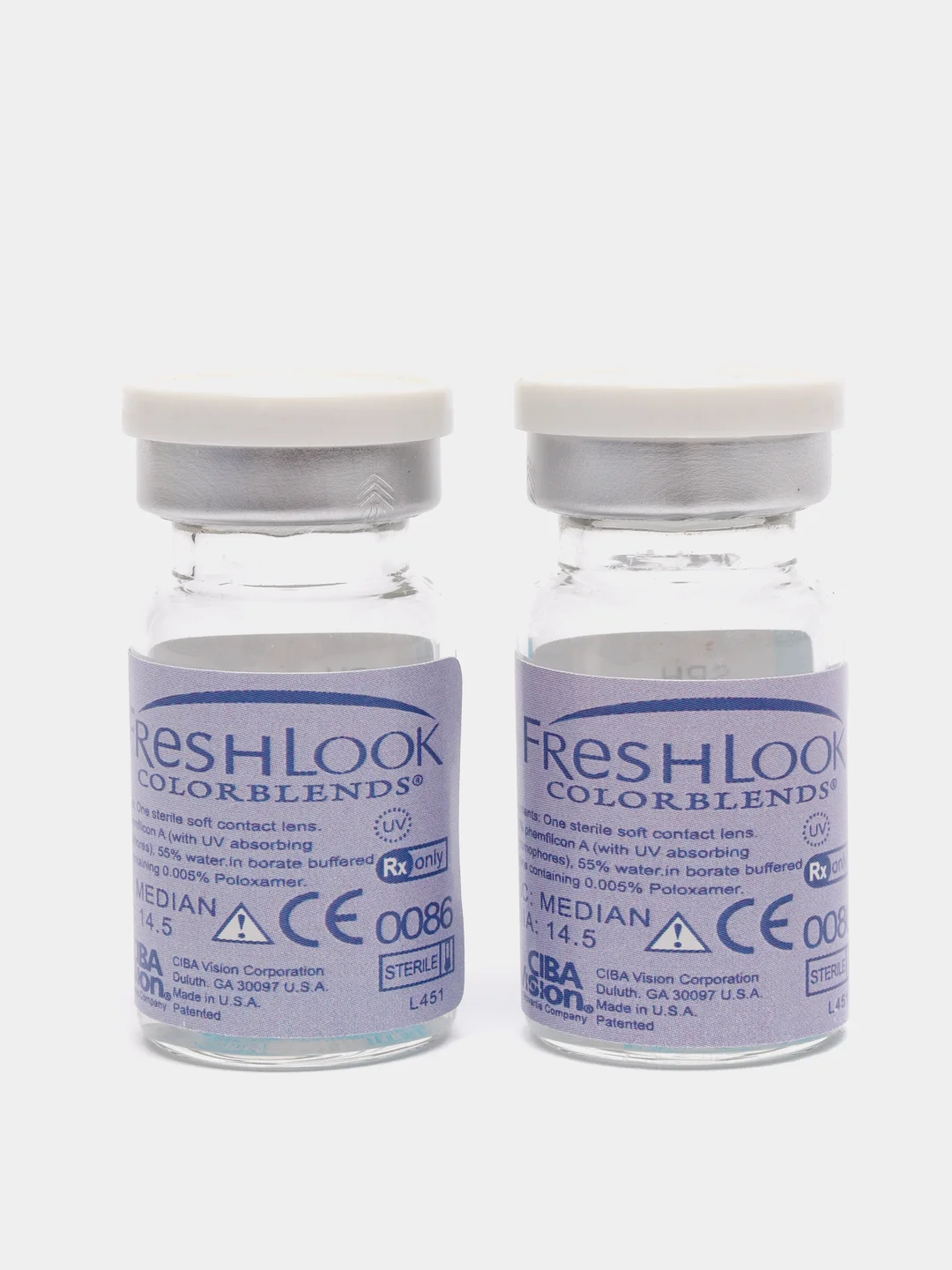 Голубой цветные контактные линзы "FreshLook ColorBlends" (1 уп.=2 шт.) 01