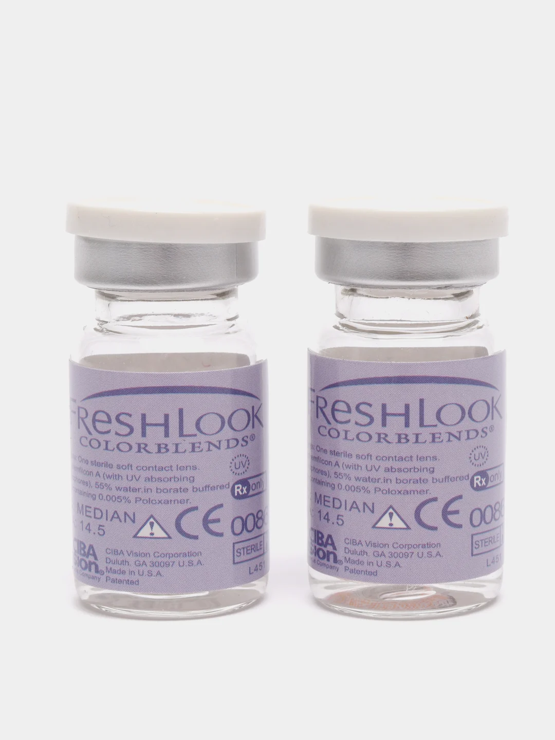 Лавандовый цветные контактные линзы FreshLook ColorBlends, 2 штуки в упаковке