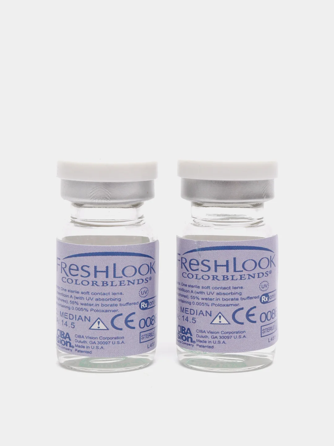 Лесной зеленый цветные контактные линзы FreshLook ColorBlends, 2 штуки в упаковке