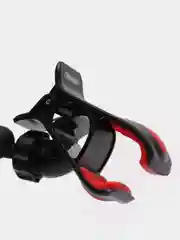 Держатель телефона в прикуриватель SKYWAY с двумя USB (1,2А) покрытие Soft touch S00301027