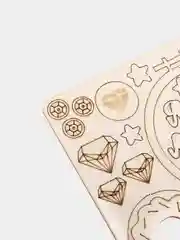 Аметистовый чипборд-вырубка из картона для скрапбукинга
