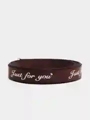 Коричневый атласная лента с надписью "Just for you"  10 х 5000 мм
