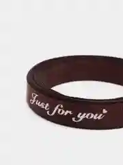 Коричневый атласная лента с надписью "Just for you"  10 х 5000 мм