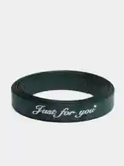 Зеленый атласная лента с надписью "Just for you"  10 х 5000 мм