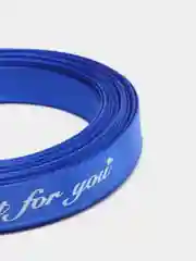 Синий атласная лента с надписью "Just for you"  10 х 5000 мм
