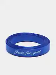 Синий атласная лента с надписью "Just for you"  10 х 5000 мм