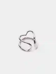 Серьга кафф сердце