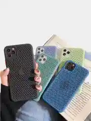 Голубой чехол на iPhone / Айфон / XS, XR, XSMAX, 11 PRO, 11, Pro Max, 12 Pro, 12 Pro Max