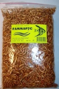 Гаммарус прикормка,корм для рыбок и земноводных 100мл
