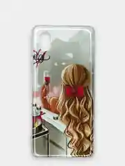 Кремовый чехол Samsung Galaxy A01 Core, Самсунг Галакси А01 Кор с рисунком