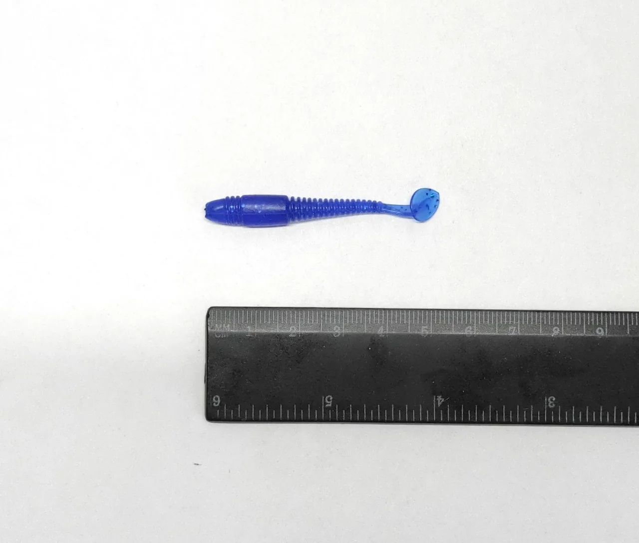 Синий силиконовые приманки RAF, Sw. Tioga 2.0, 50 mm, 10 штук, виброхвост