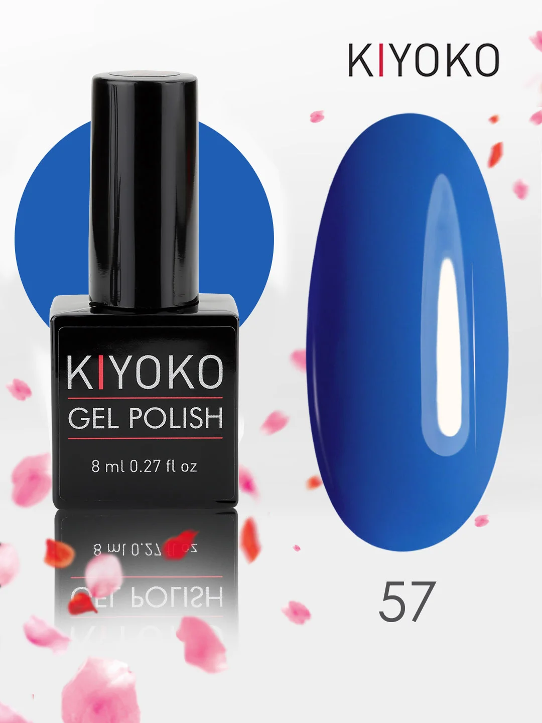 Гель лак для ногтей, гель-лак KIYOKO, 10g (31-60) синий зеленый серый желтый оранжевыйы