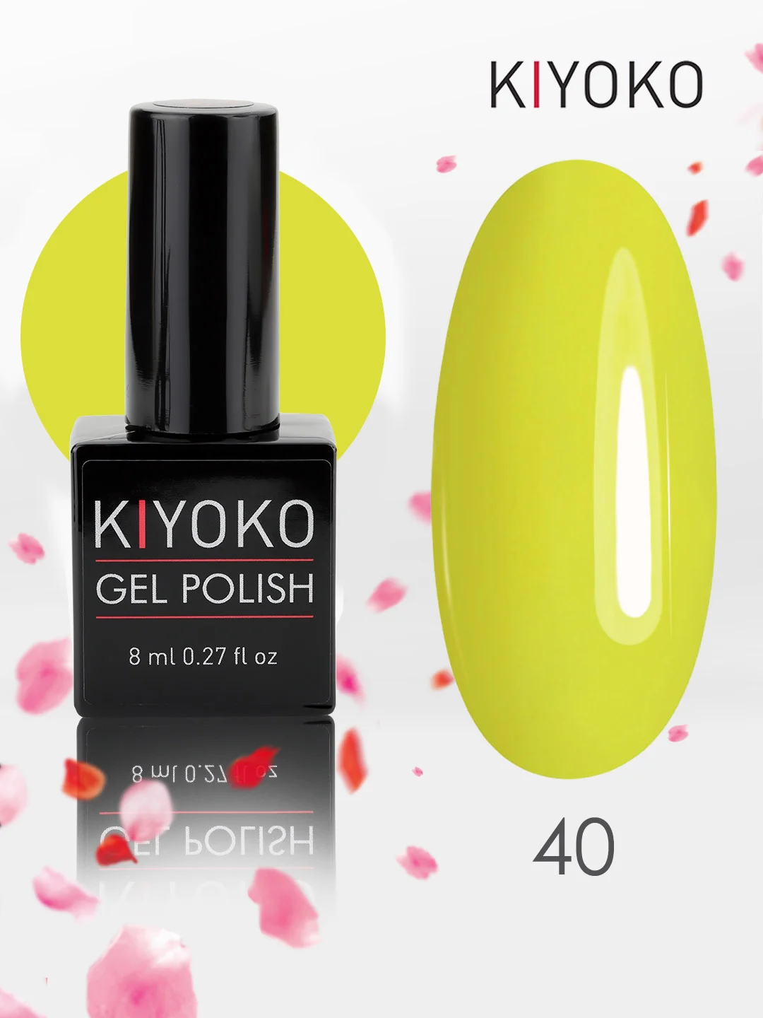 Гель лак для ногтей, гель-лак KIYOKO, 10g (31-60) синий зеленый серый желтый оранжевыйы