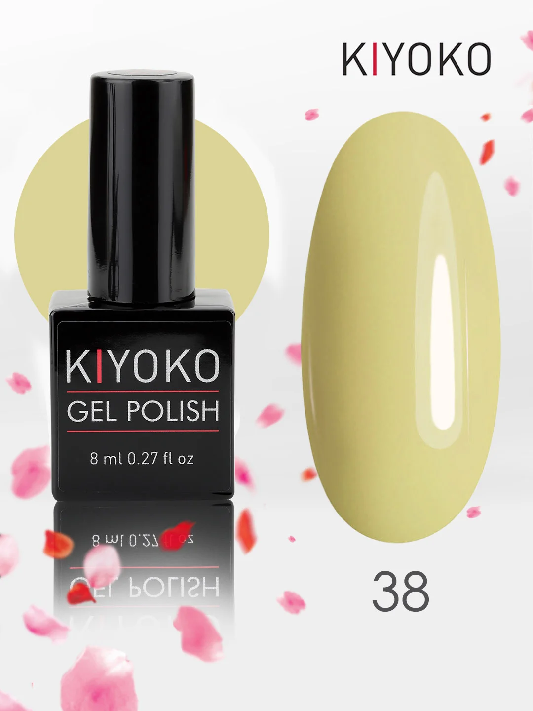 Гель лак для ногтей, гель-лак KIYOKO, 10g (31-60) синий зеленый серый желтый оранжевыйы