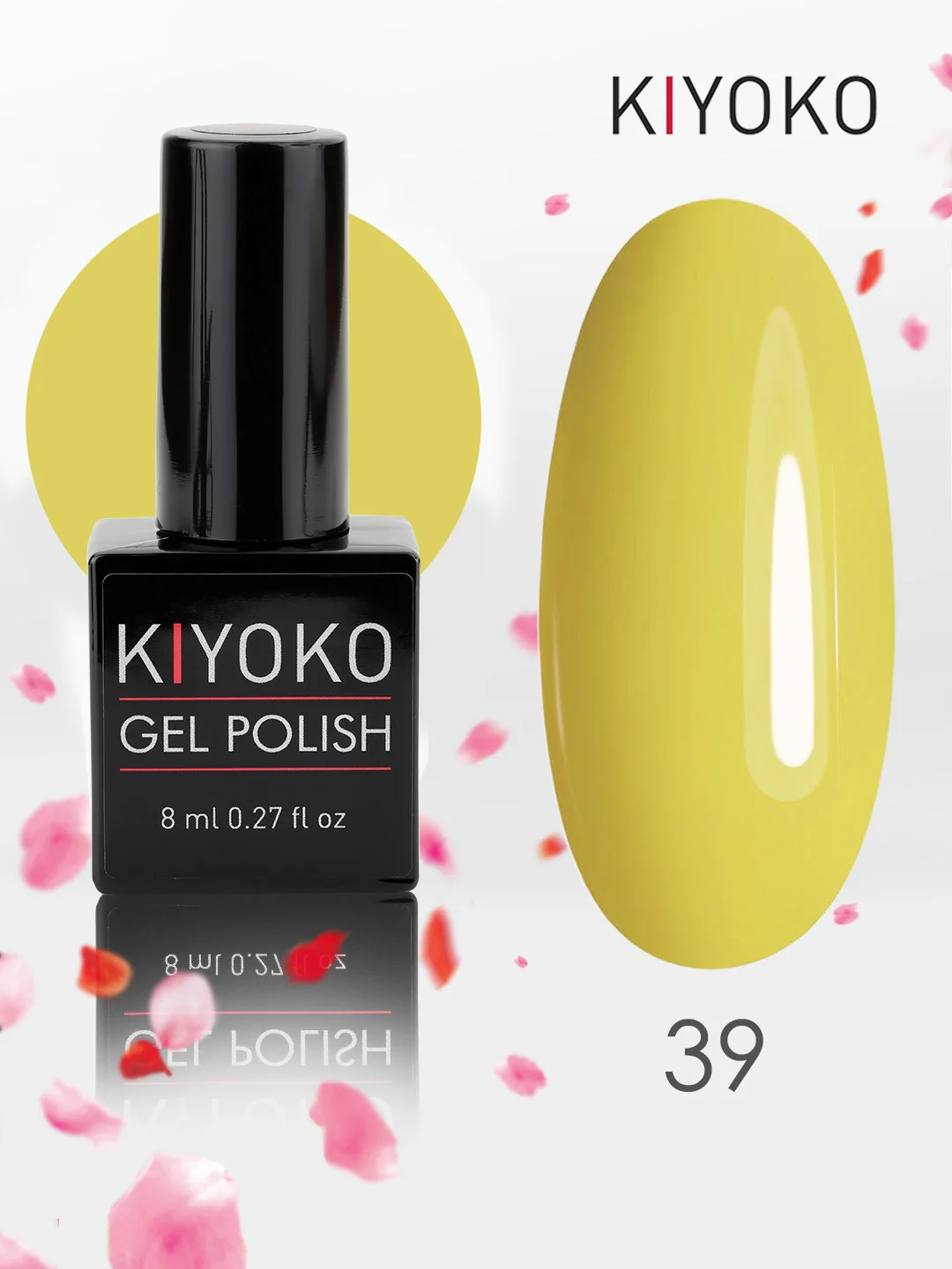 Гель лак для ногтей, гель-лак KIYOKO, 10g (31-60) синий зеленый серый желтый оранжевыйы