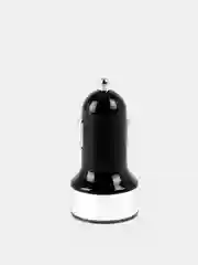 Серый автомобильное зарядное устройство 2USB 2А с дисплеем