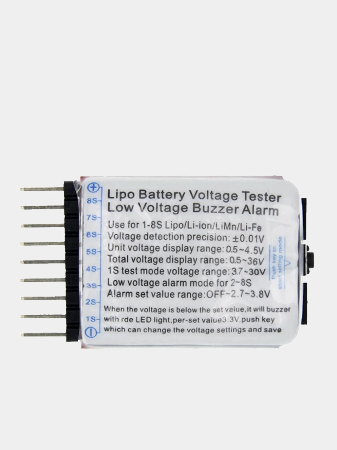 Цифровой индикатор напряжения батарей LiPo 1-8S Lipo/li-ion/Fe RC
