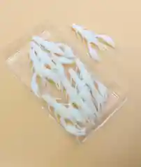 Белый силиконовая приманка RAF, Dolive Craw (Рачок) 2.0, 50 mm, 8 шт