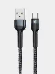Черный кабель для зарядки и передачи данных Remax RC-124a Type C - USB, 1 м