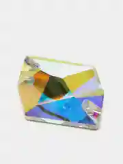 Стразы (стекло) пришивные космик Crystal AB, неправильной формы, имитация Сваровски