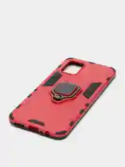 Красный чехол противоударный с кольцом-держателем на Vivo V20 (Виво В20)