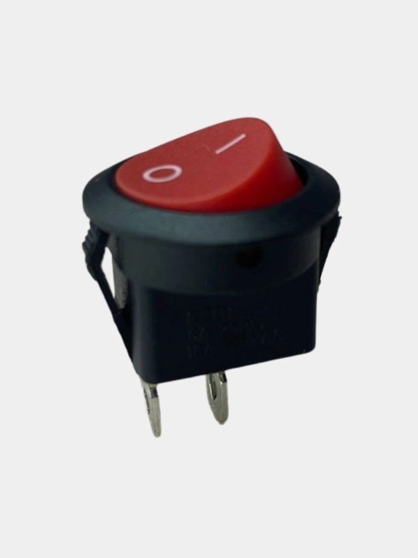 Переключатель KCD1-202/2P красный 6А 220В (У)