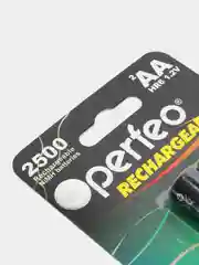 Аккумуляторные батарейки АА Perfeo 2500 mah, пальчиковые HR6
