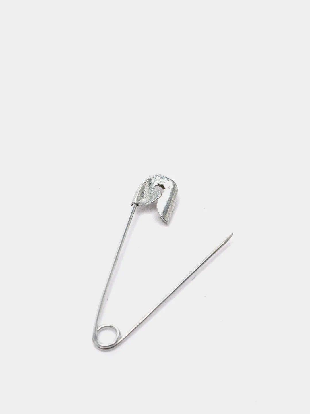 Серебряный булавка английская, 20мм, 65-70шт