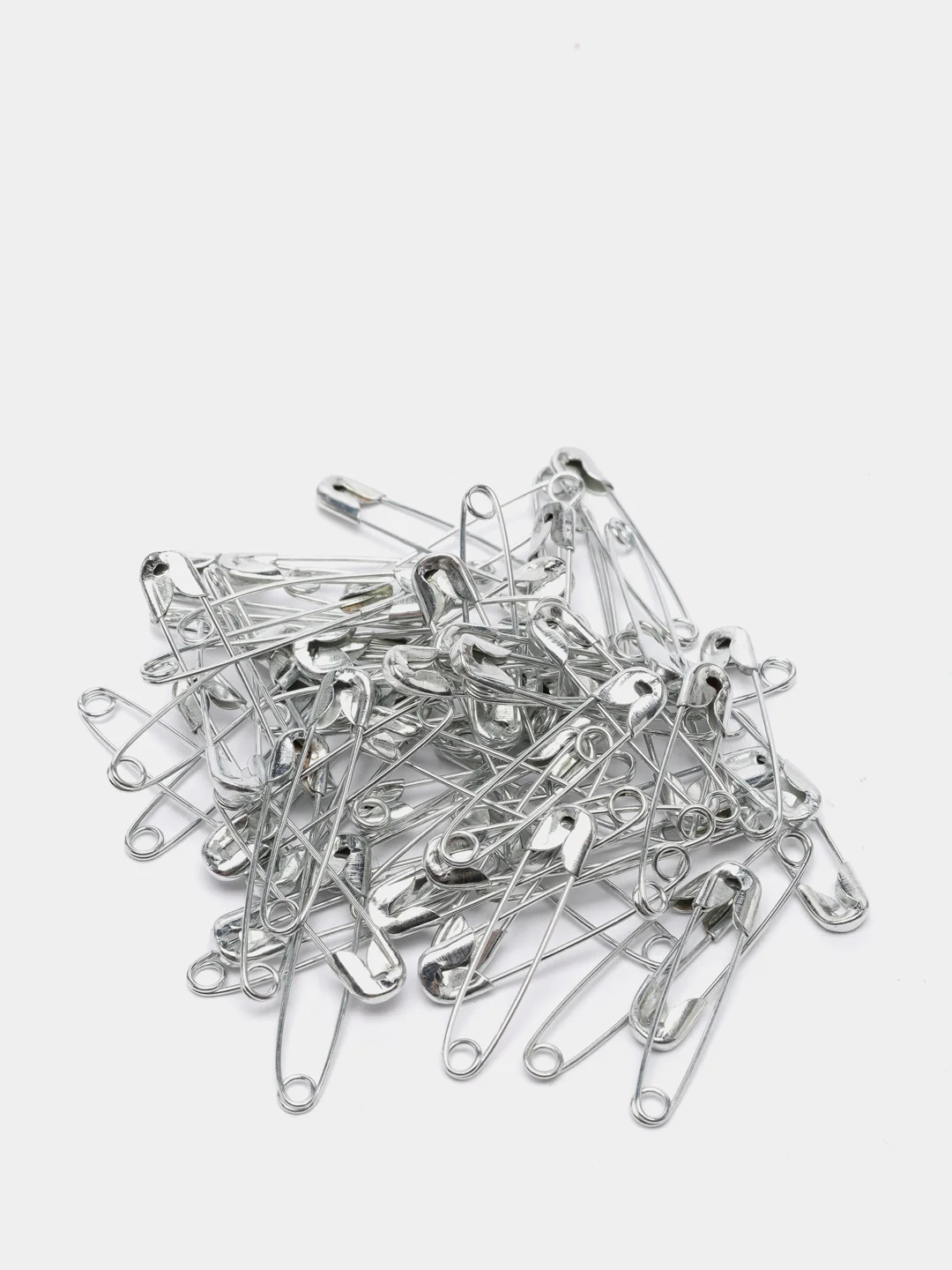 Серебряный булавка английская, 20мм, 65-70шт