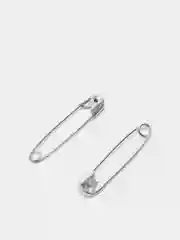 Серебряный булавка английская, 20мм, 65-70шт