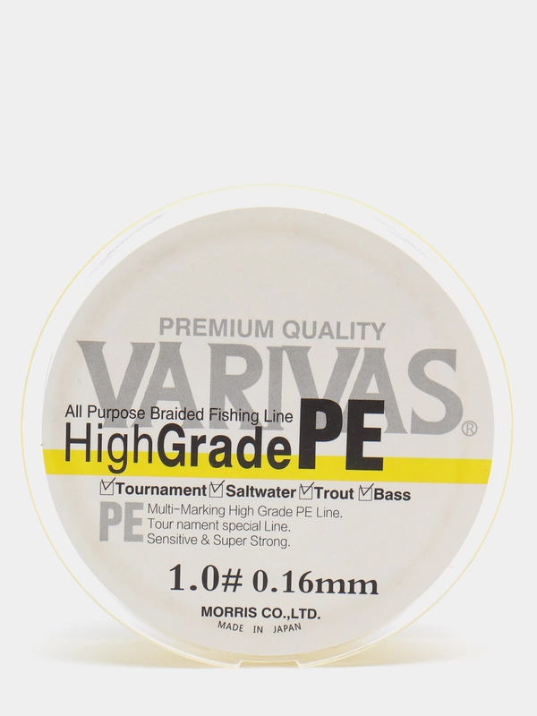 Леска плетёная Columbia Varivas HighGrade PE, 150 m, жёлтая