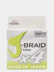 Леска плетёная Columbia J-Braid X4, 135m, жёлтая