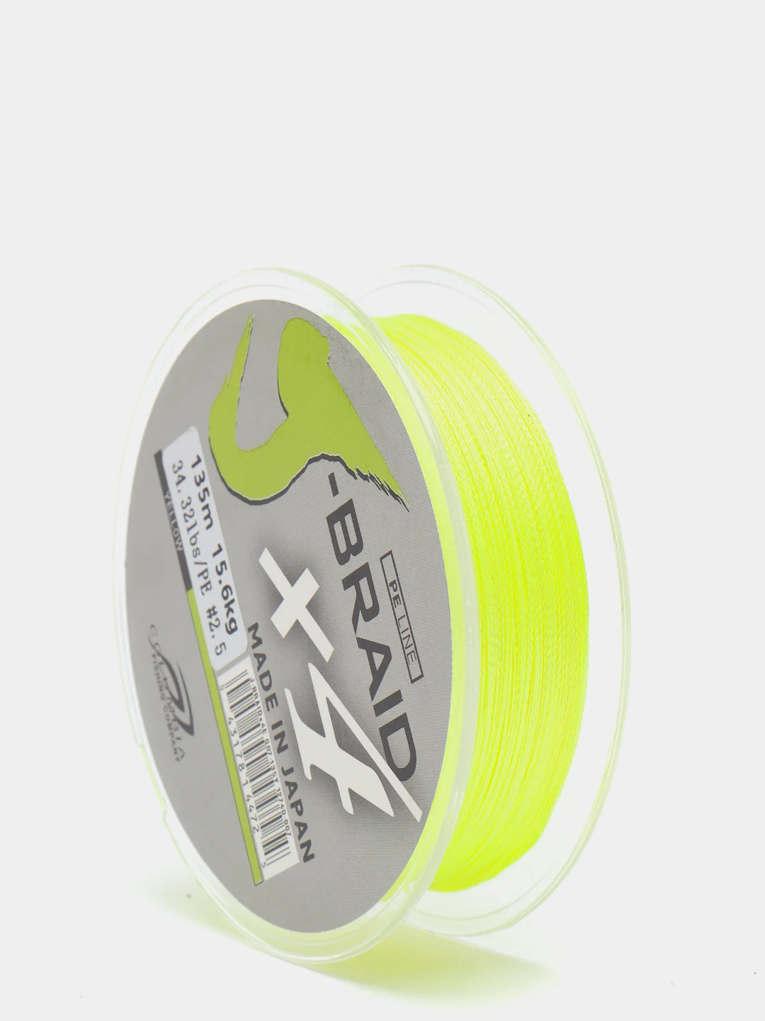 Леска плетёная Columbia J-Braid X4, 135m, жёлтая