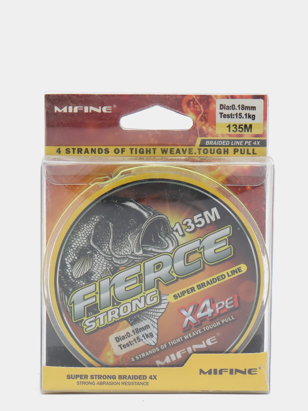 Леска плетёная Mifine Fierce Strong X4, 135 м