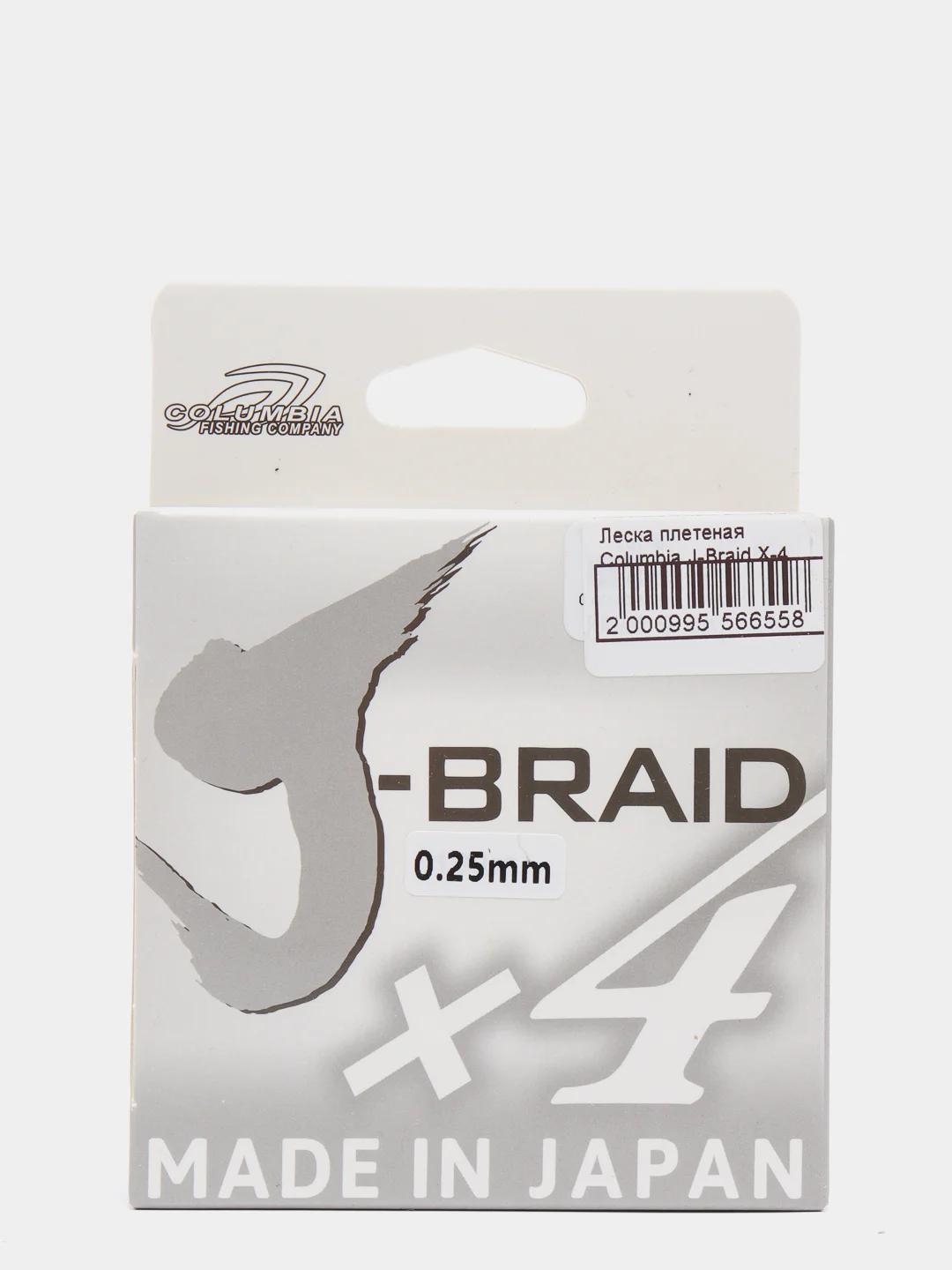 Леска плетёная Columbia "J-Braid X4", 135 m, серая