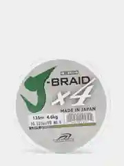 Леска плетёная Columbia J-Braid X4, 135 м, зелёная