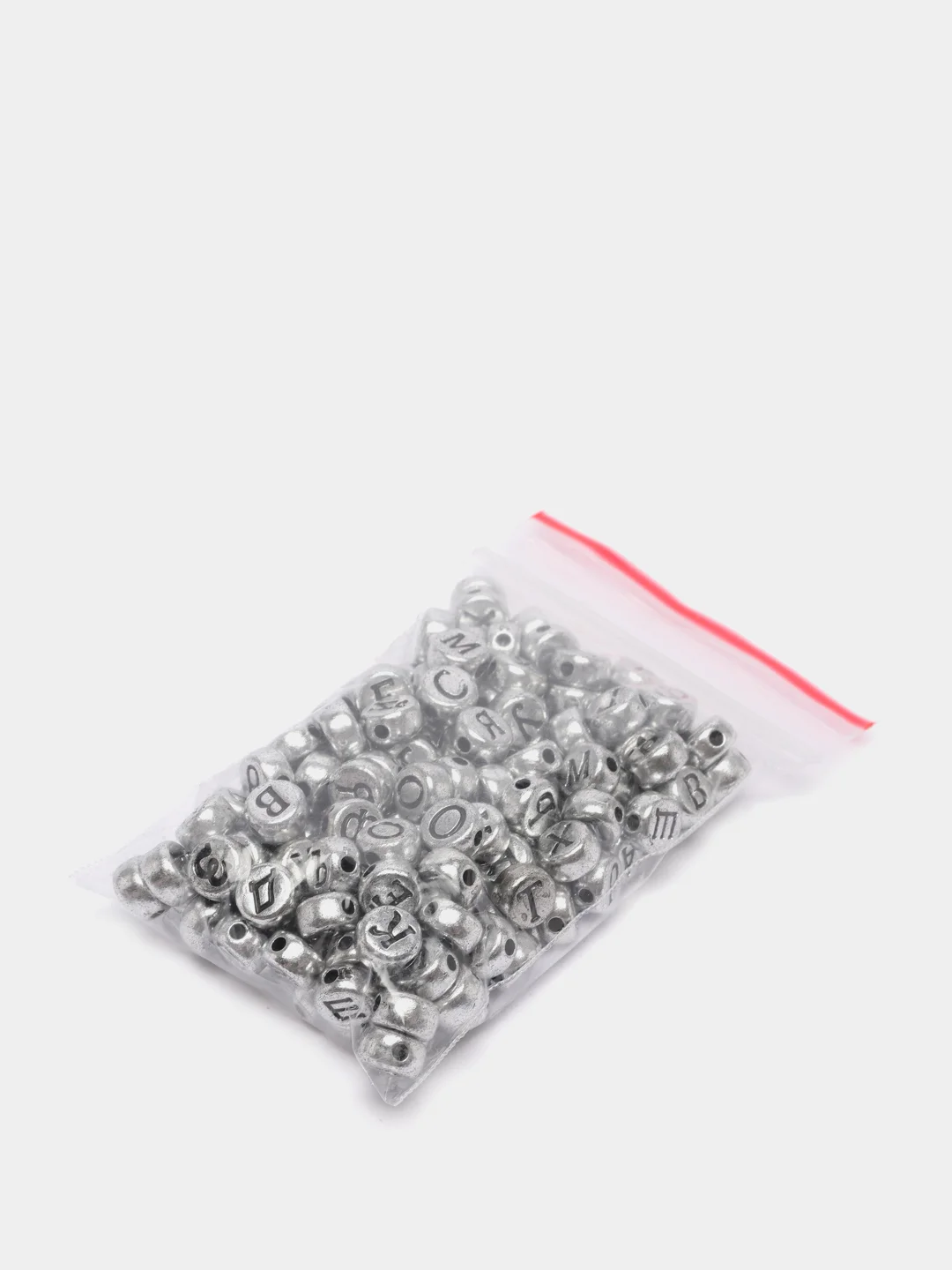 Серебряный бусины с буквами, бусины буквы, круглые, 150шт, русские, арабские